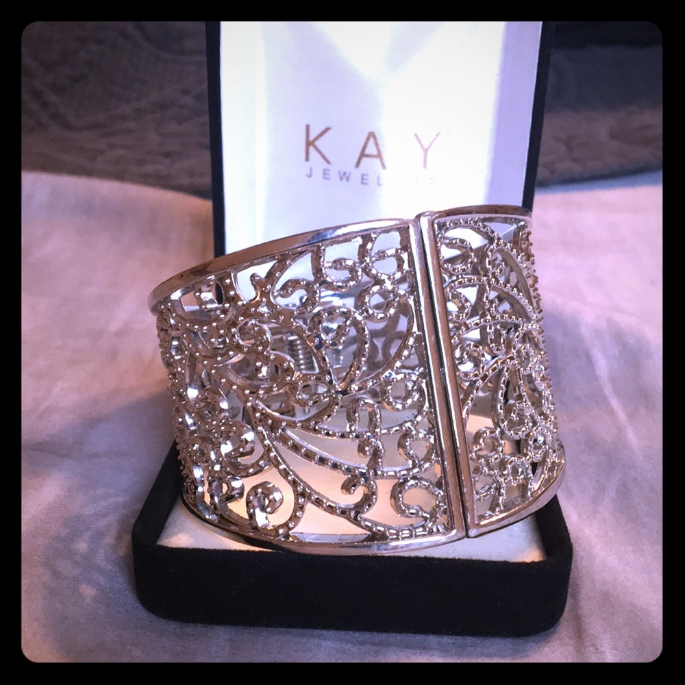 Silver cuff bracelet